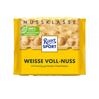 Ritter Sport White Whole Nut 100g