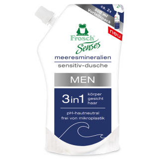 Frosch Senses Men Showergel Sensitive 3-in-1 Refill 500 ml