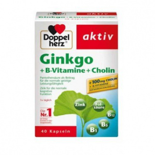 Doppelherzginkgo+B-vitamin  40stk