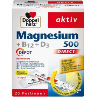 Doppelherz Magnesium 500 + B12 20 stk