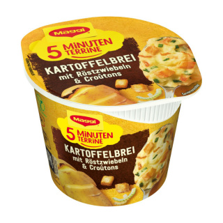 Maggi 5 Minuten Terrine Mashed potatoes with Fried Onions & Croutons 59g