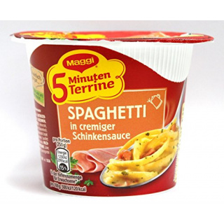 Maggi 5 Minuten Terrine Spaghetti In Ham Sauce 64g