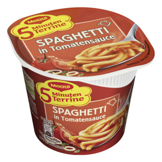 Maggi 5 Minuten Terrine Spaghetti Tomato Sauce 60g