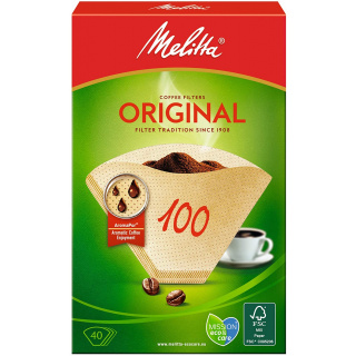 Melitta Original Kaffefilter 100 Brun 40 stk