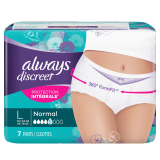 Always Discreet Incontinence Byxor Normal L 7st
