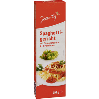 Jeden Tag Spaghetti w/tomatsås 397g
