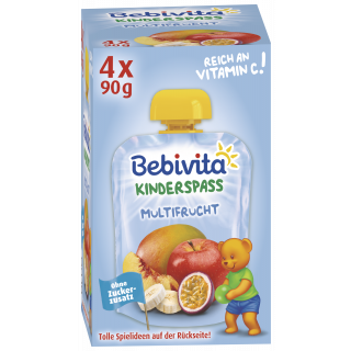 Bebivita Børnesjov Multifrugt 4X90g