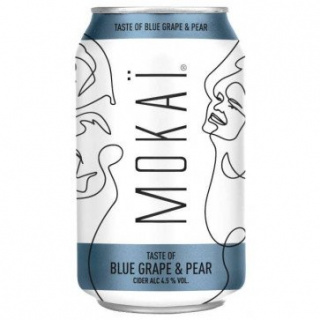 Mokaï Bluegrape & Pear 4,5% 18X0,33l - BEDST FØR 12/4 22