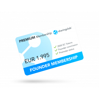 Founder Membership PREMIUM - sold on behalf of SharingClub